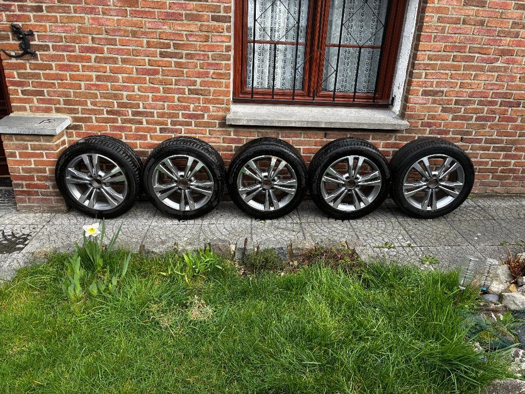 5 wielen voor Mercedes Klasse E Break 17", Ophalen, Velg(en), 17 inch, Personenwagen