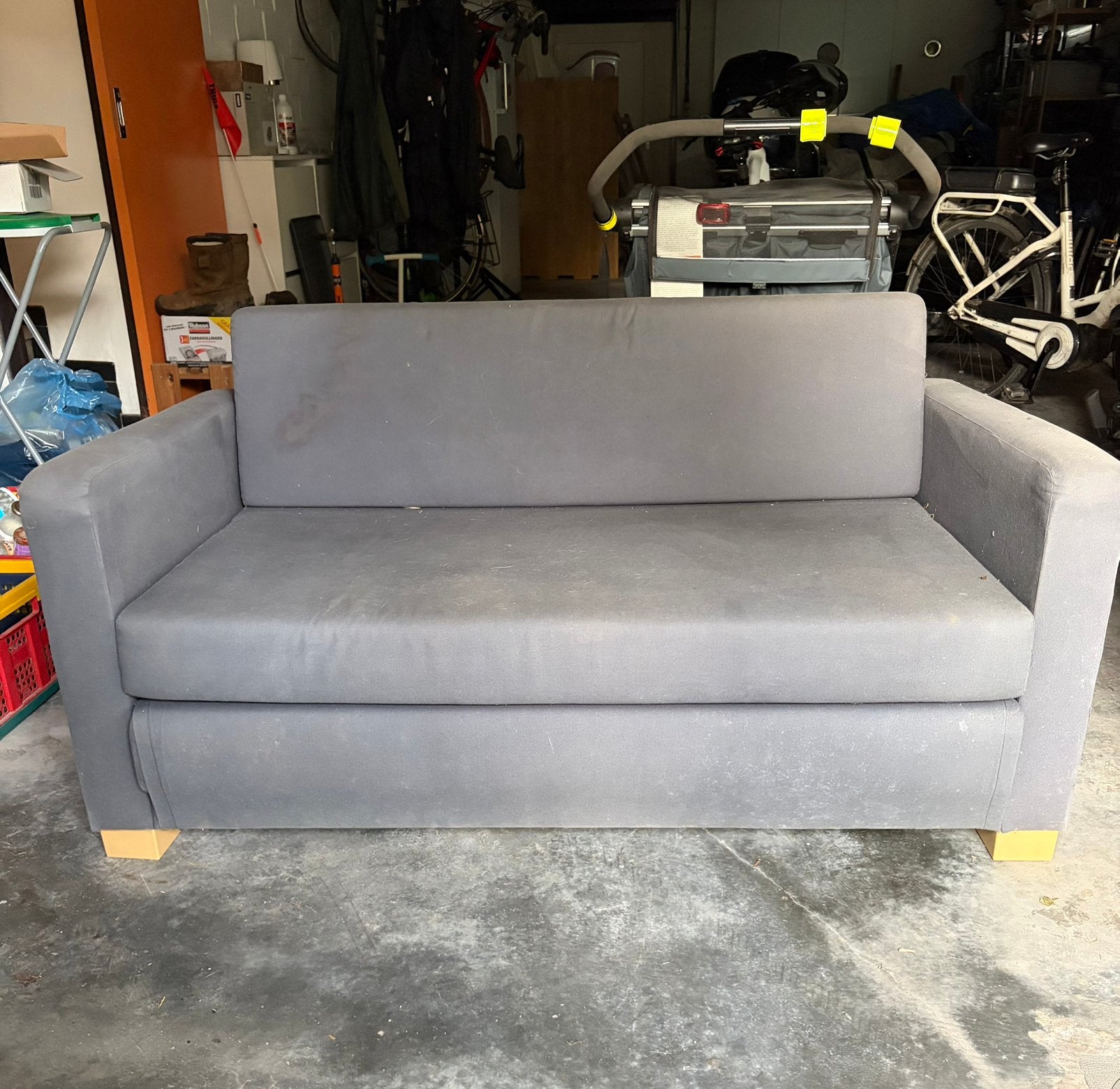 Canape lit ikea a donner - gratuit, Ophalen, Gebruikt, 210 cm, Tweepersoons