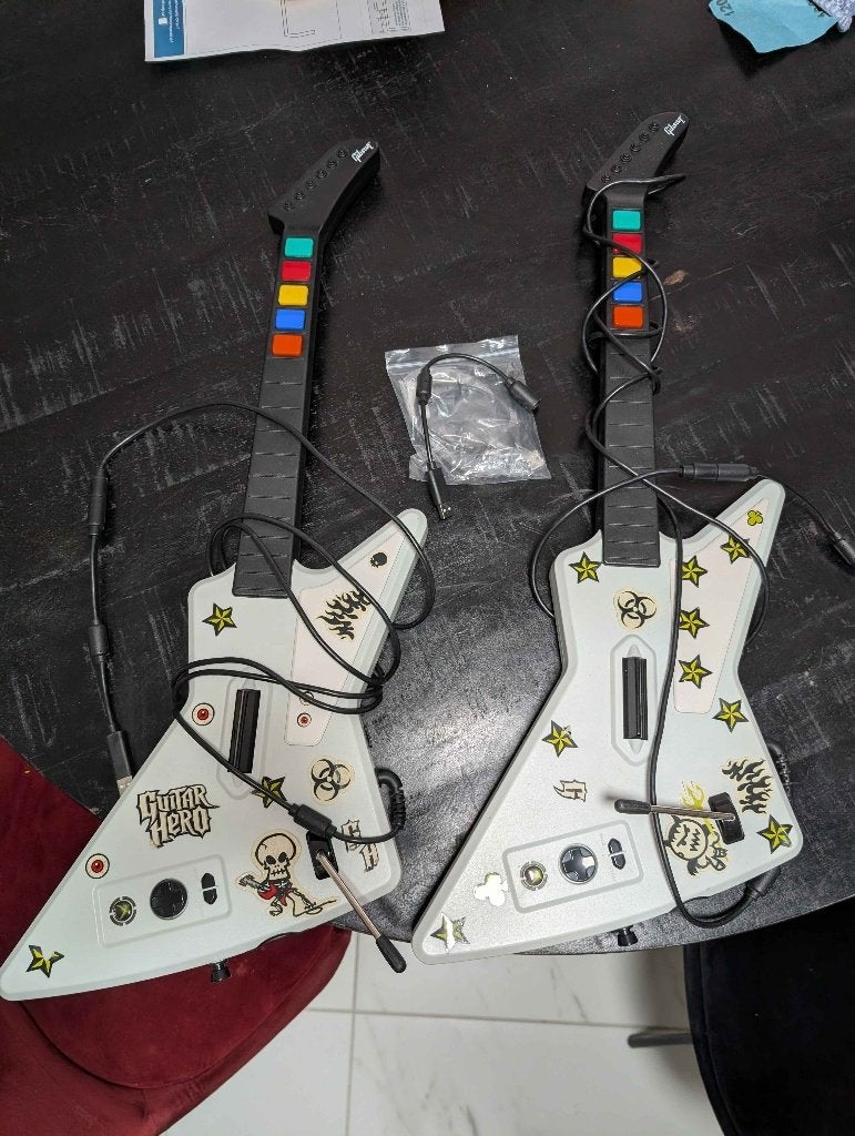 Xbox 360 Guitar Hero Gibson Xplorer, Ophalen, Gebruikt, Gitaar, Drumstel of Dj-set, Xbox 360
