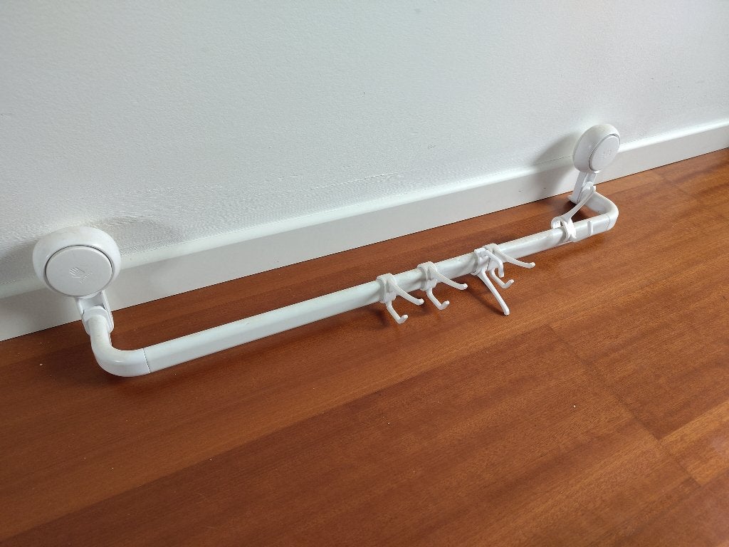 Porte-serviettes Livarno avec ventouses, Maison & Meubles, Autres marques, Porte-serviettes, Enlèvement, Utilisé
