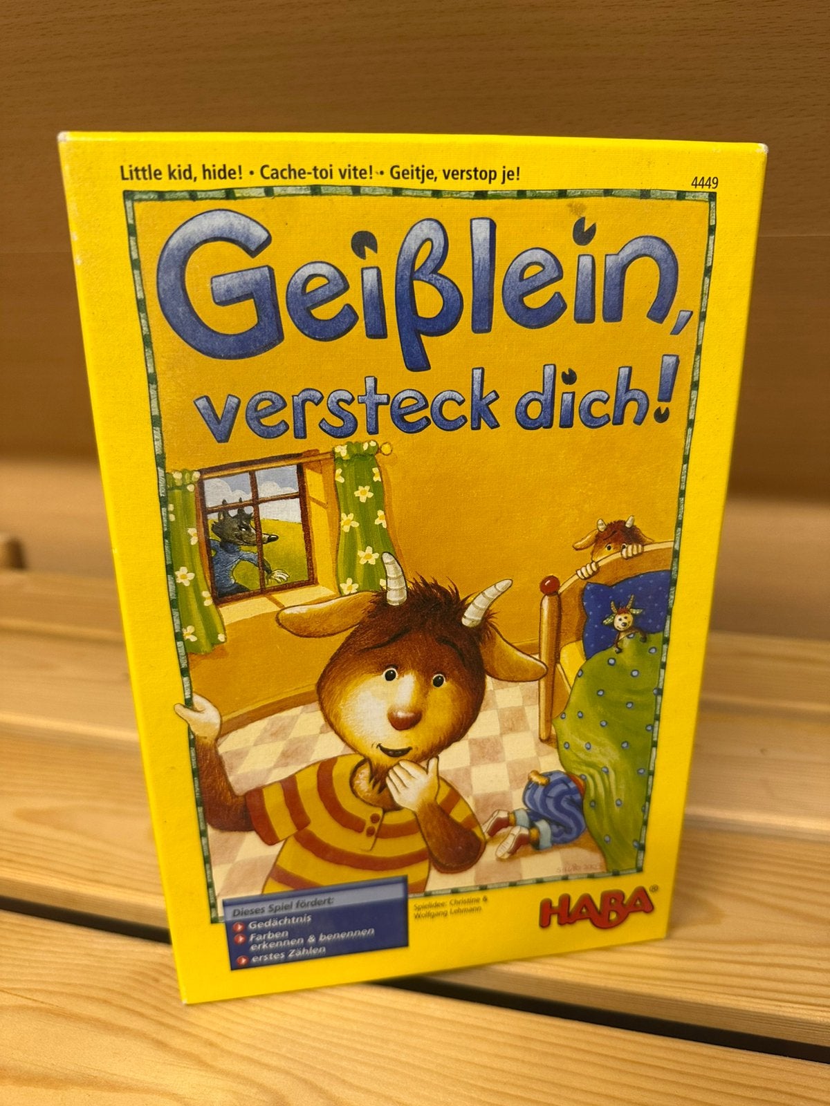 Haba Geiblein versteck dich !, Ophalen, Zo goed als nieuw