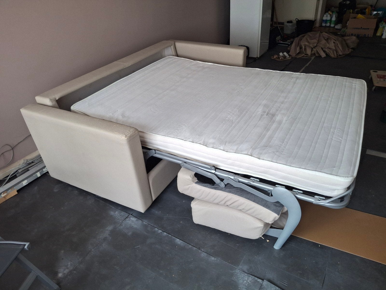 Gratis zetelbed, Enlèvement, Beige
