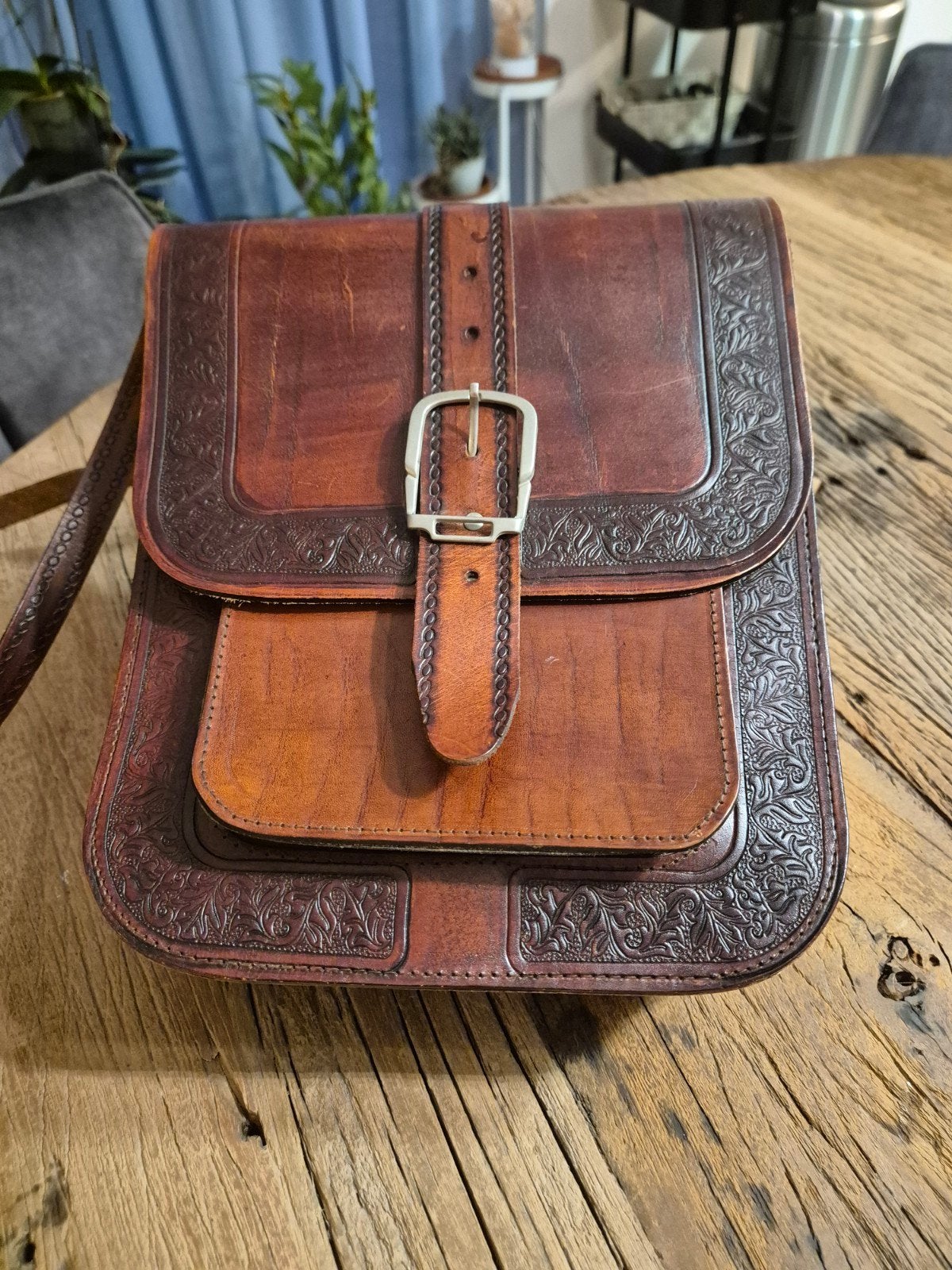 Sac à main en cuir magnifiquement conçu pour homme., Neuf, Autres marques, Cuir, Brun