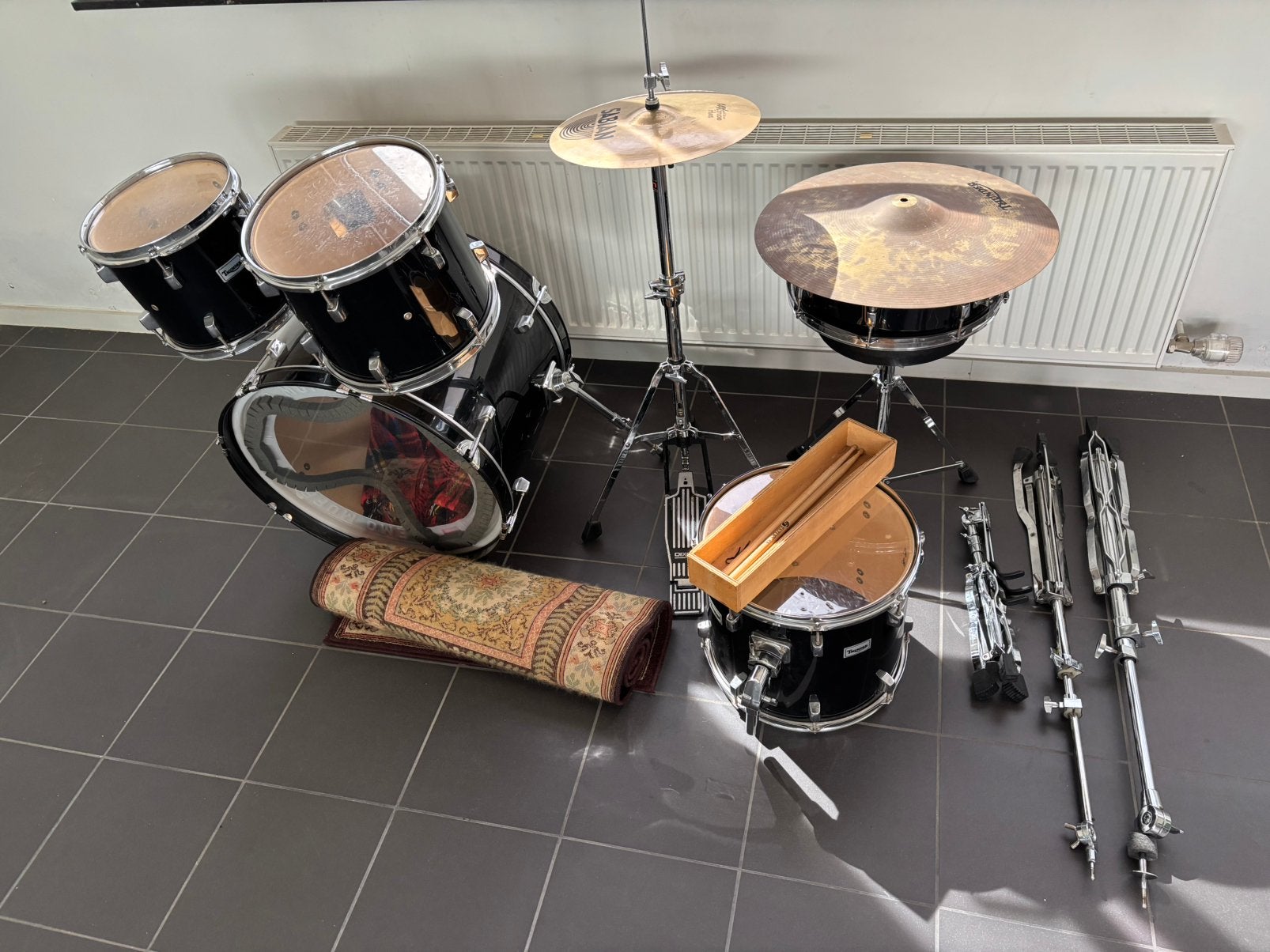 Drumstel (onvolledig), Musique & Instruments, Batteries & Percussions, Enlèvement, Utilisé