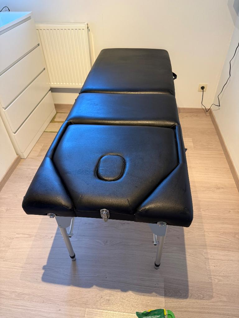 Table de massage + tabouret à roulettes, Enlèvement, Comme neuf, Table de massage