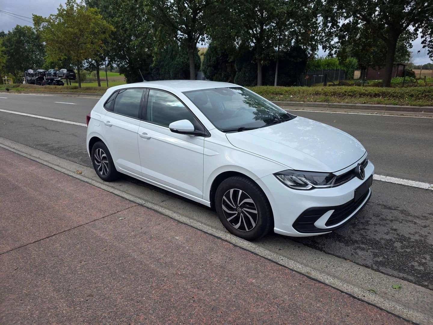 Volkswagen Polo 1.0 TSI Life Business OPF 1°EIG. 2022' ! 51, Auto's, Stof, Gebruikt, 95 pk, Wit
