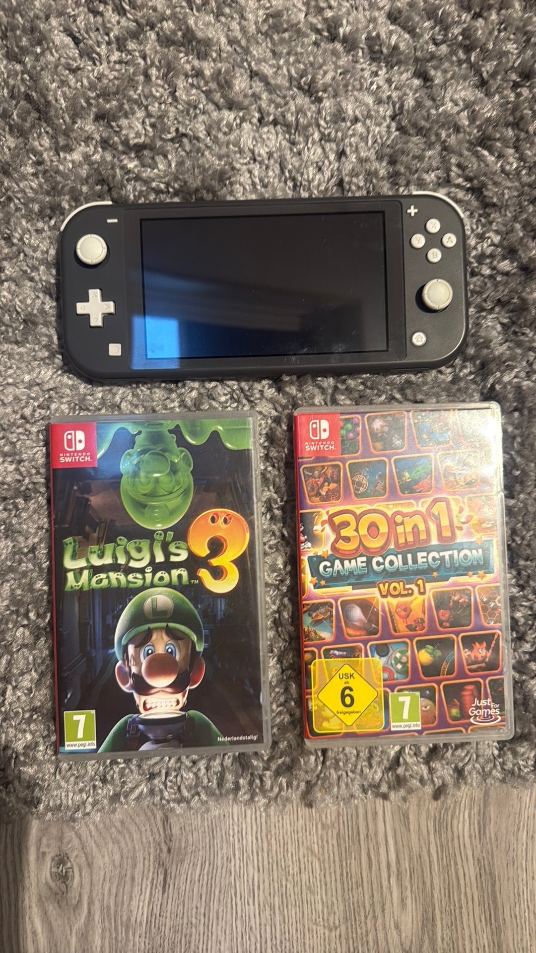 Nintendo siwtch light grijs + twee games, Ophalen, Grijs, Zo goed als nieuw