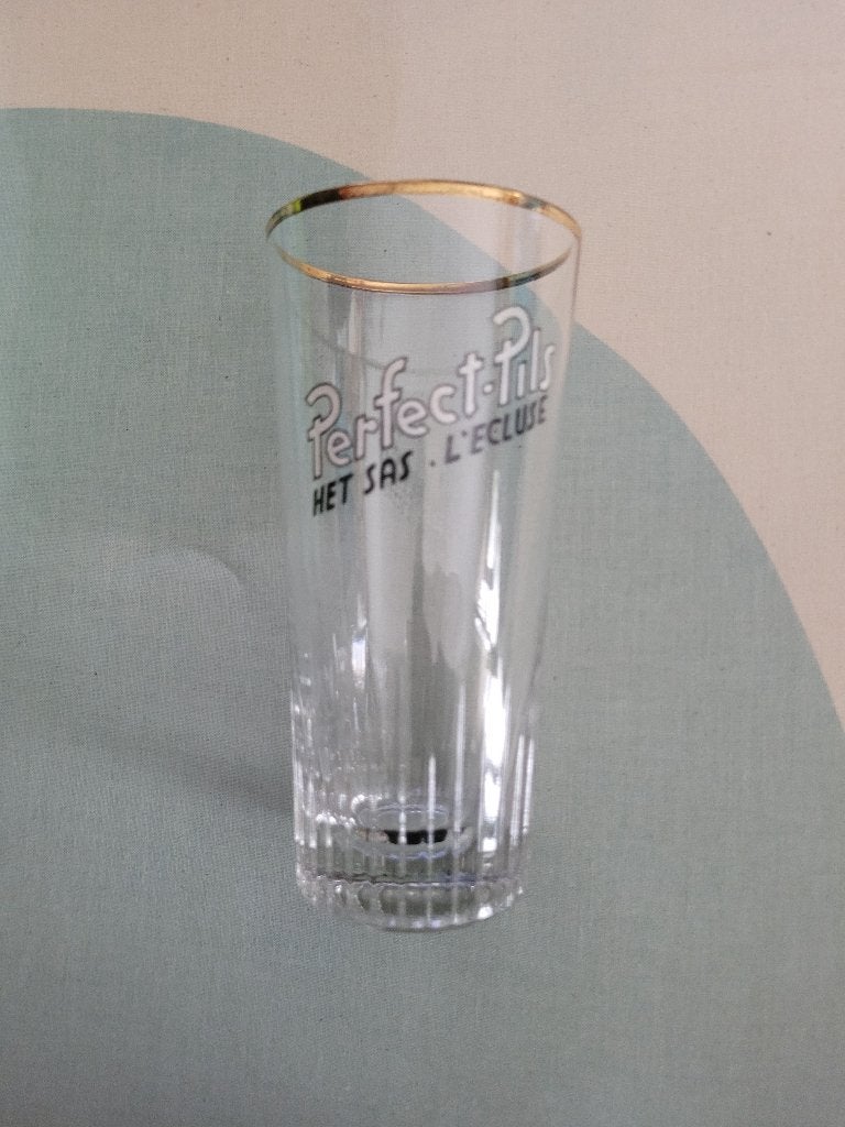 Perfect-Pils Het Sas l'Écluse bierglas, Verzamelen, Ophalen of Verzenden, Gebruikt, Glas of Glazen, Overige merken