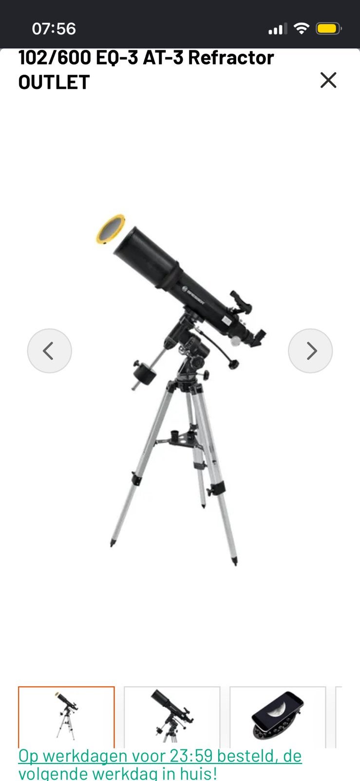 Bresser Messier AR-102/600 telescoop, TV, Hi-fi & Vidéo, Matériel d'optique | Télescopes, Enlèvement, Neuf