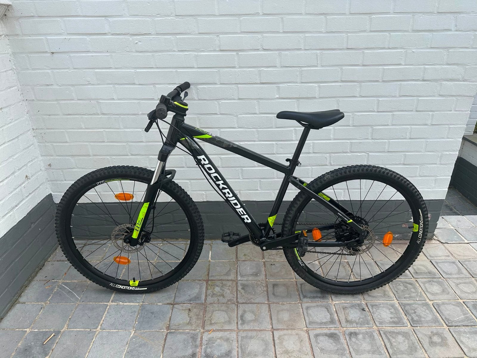 Rockrider st 530 mountainbike maat S, Fietsen en Brommers, Fietsen | Crossfietsen en BMX, Gebruikt, Aluminium, Schijfrem, Ophalen