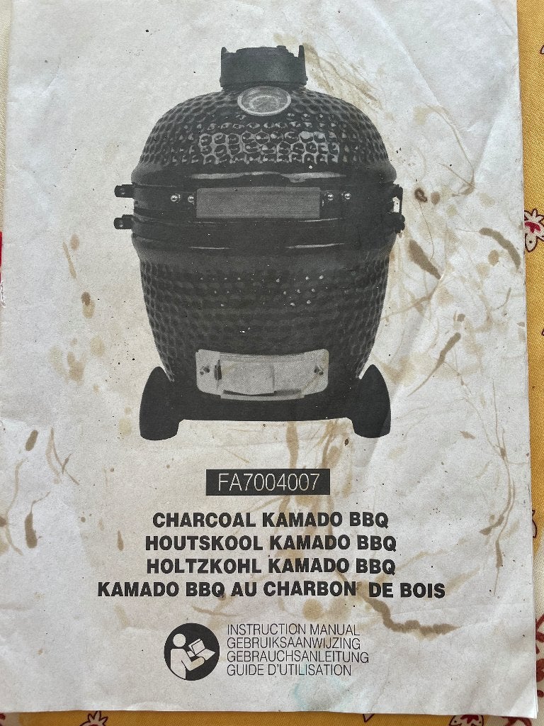 BBQ Houtskool Merk Kamado doorsnede 32 cm., Ophalen, Gebruikt, Kamado