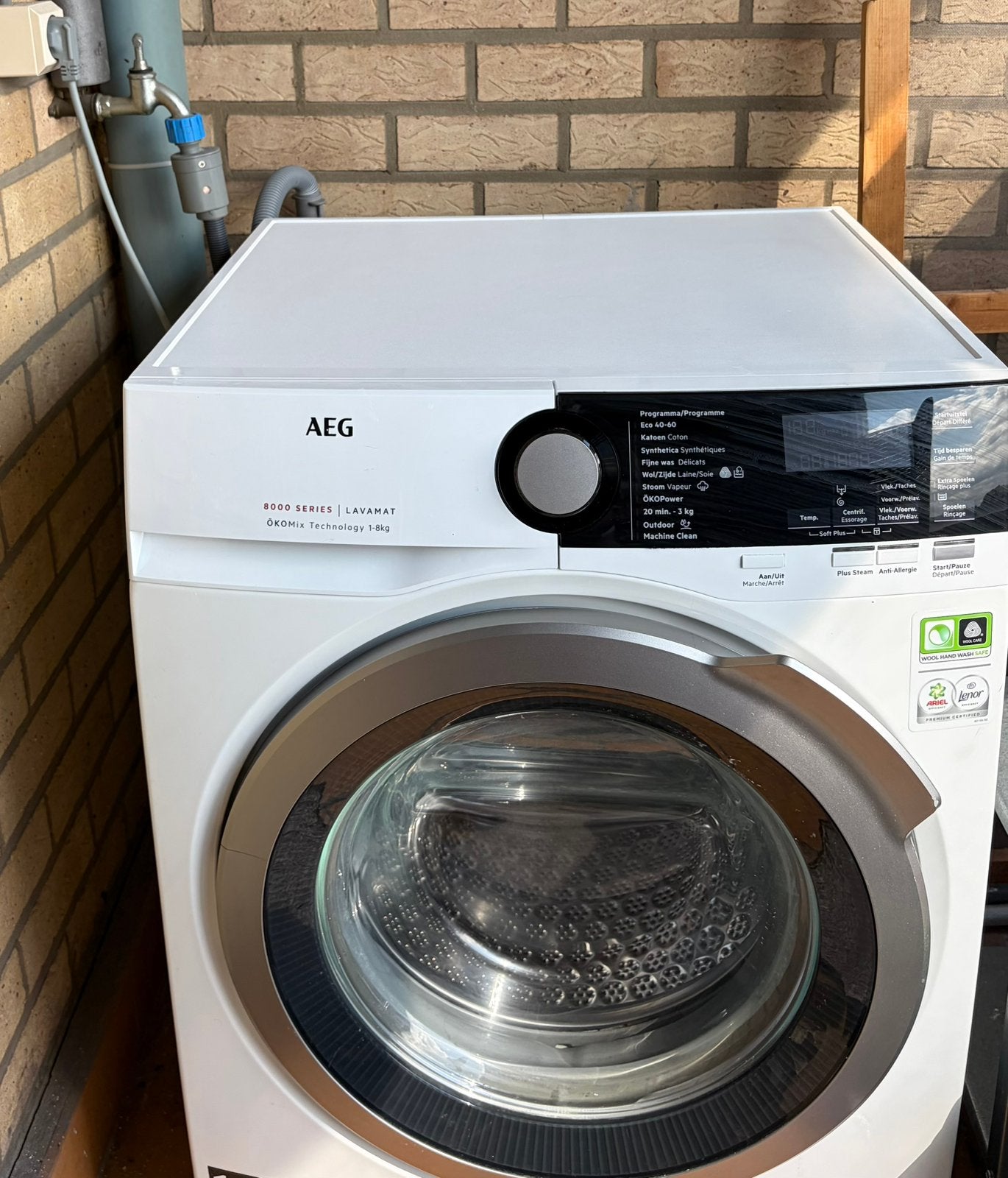 Wasmachine, Ophalen, Gebruikt, Voorlader