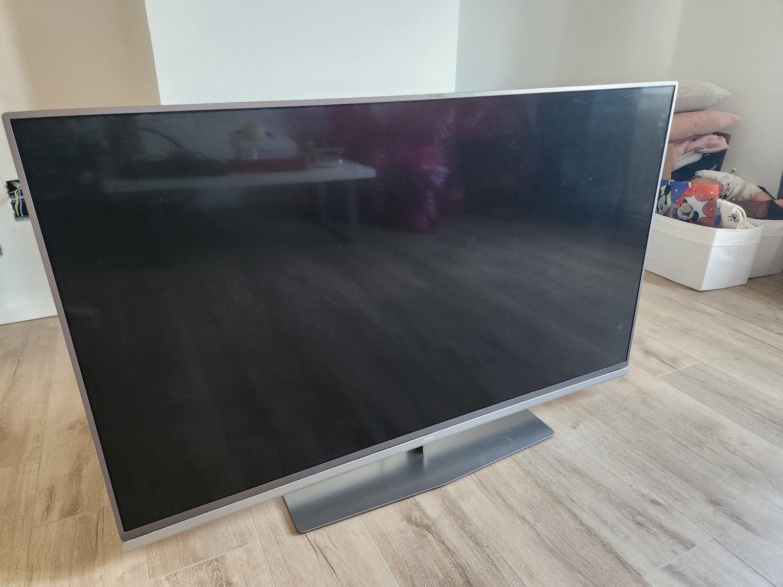 Philips 55 inch 4K Ultra HD Smart TV met Ambilight, TV, Hi-fi & Vidéo, Télévisions, Comme neuf, Philips, Smart TV, Enlèvement