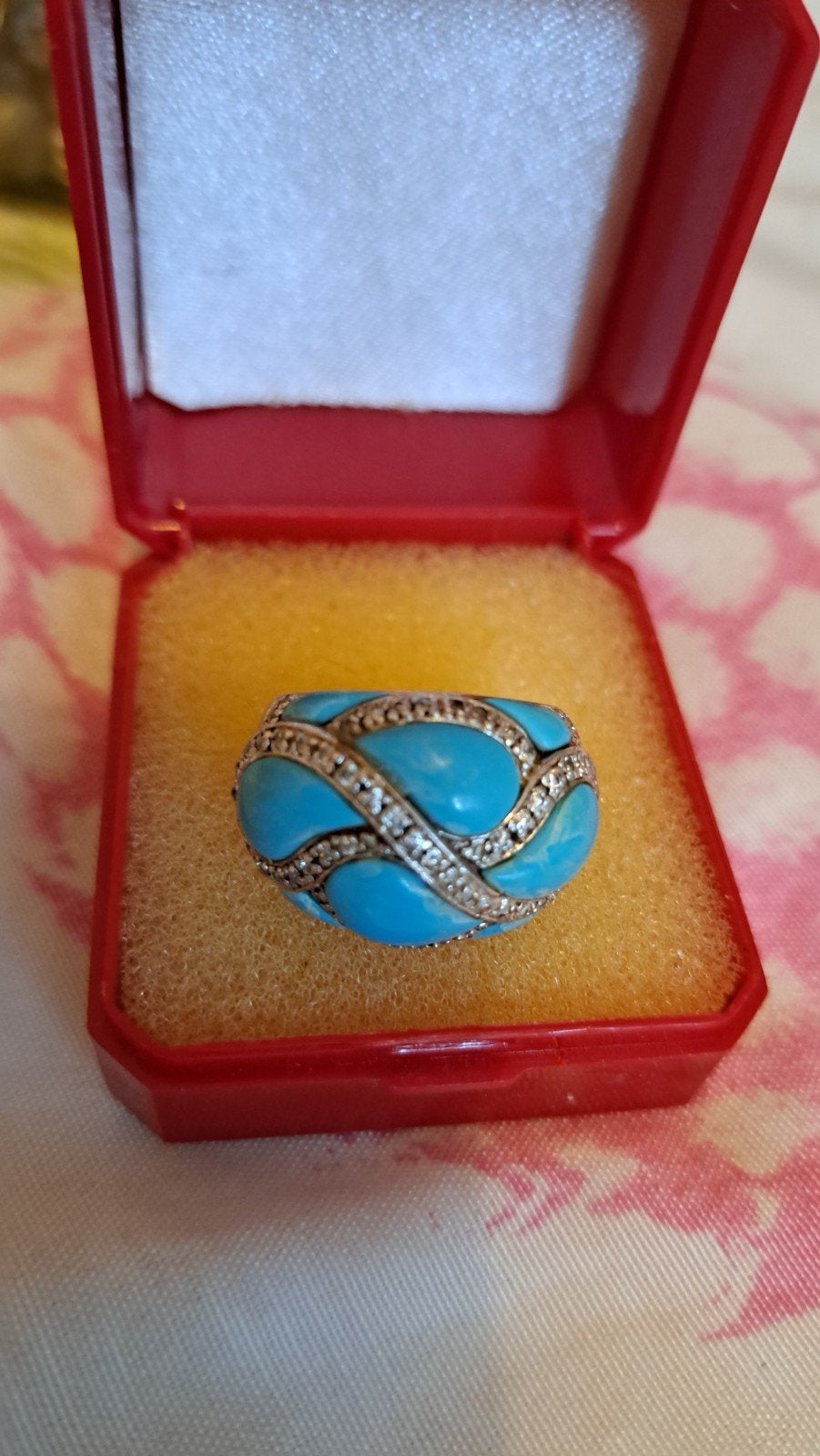 Bague ancienne arjent pierre turquoise, Bijoux, Sacs & Beauté, Enlèvement ou Envoi