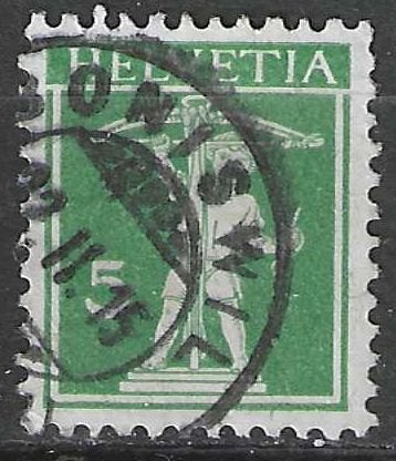Suisse 1909 - Yvert 130 - Walter Tell (ST), Envoi, Affranchi