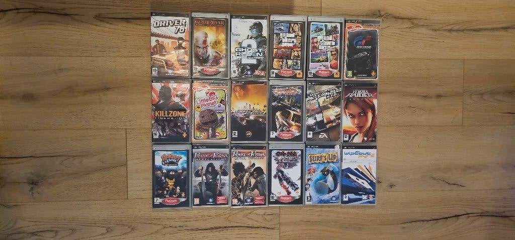 Mooie partij van 18 PSP (Lot) Games — 100% CIB, Consoles de jeu & Jeux vidéo, Consoles de jeu | Sony PSP, Enlèvement ou Envoi