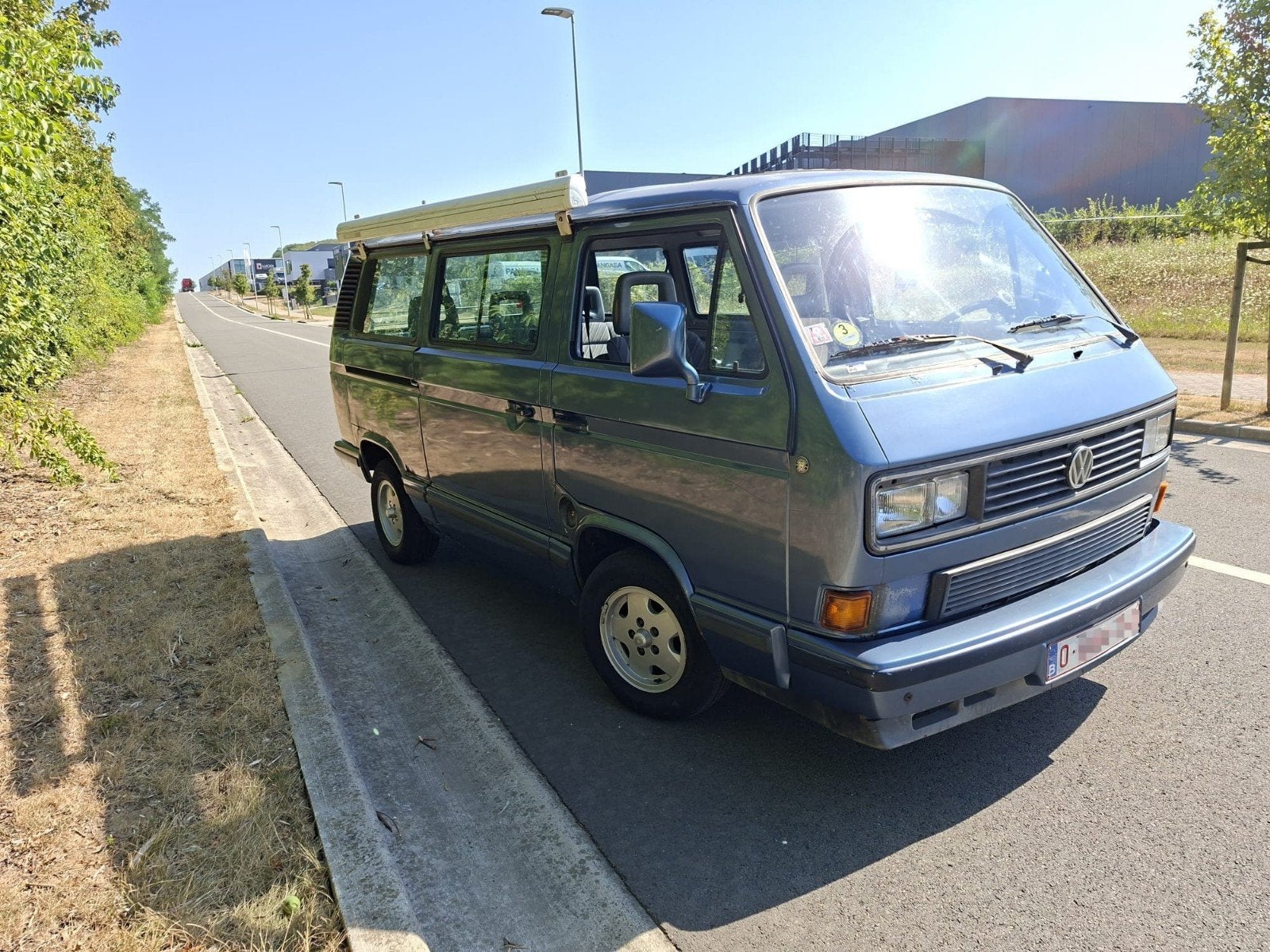 Volkswagen T3 1.6 Turbo Diesel 1990 – Prêt à immatriculer, Rétroviseurs électriques, 7 places, 5 portes, Diesel