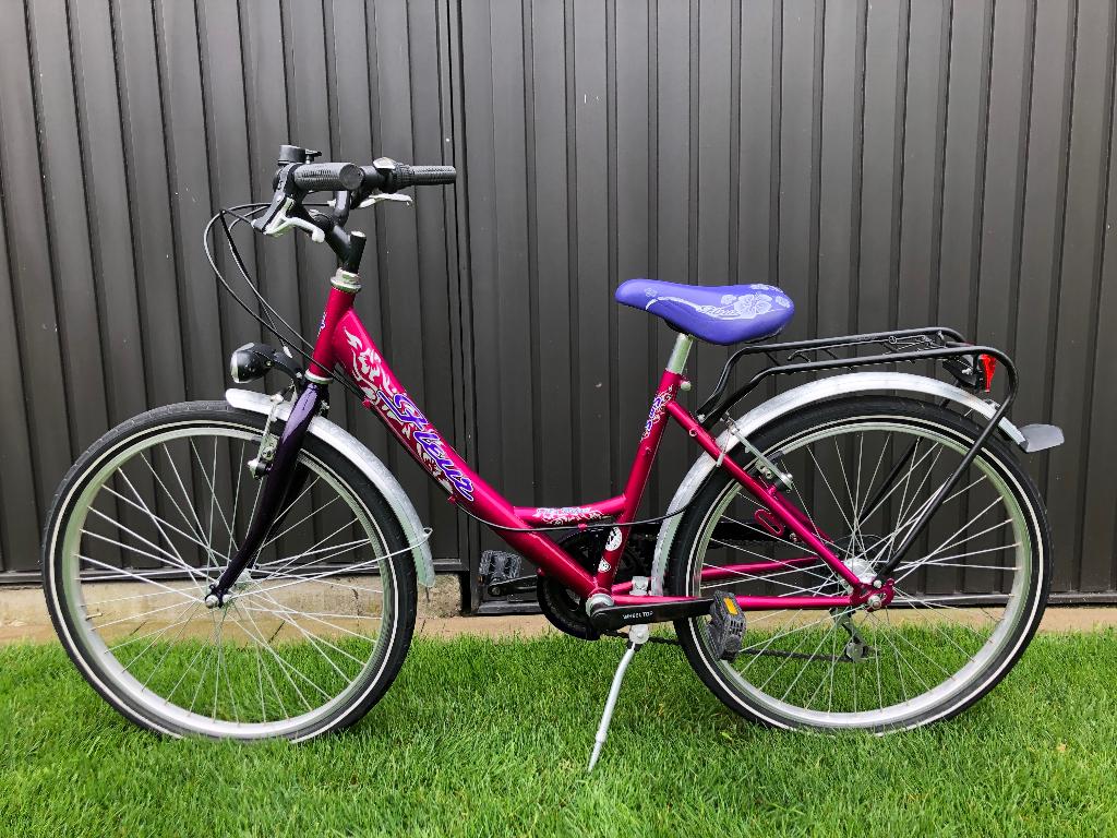 Meisjesfiets kinderfiets 24 inch, Fietsen en Brommers, Fietsen | Meisjes, Ophalen, 24 inch, Velgrem, Versnellingen