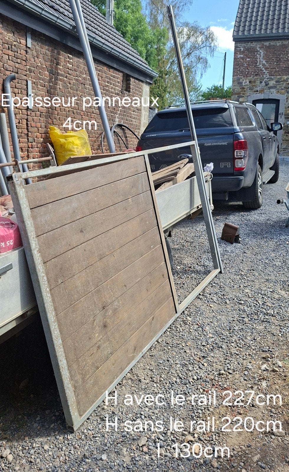 Porté coulissante boxe écurie et séparation, Animaux & Accessoires