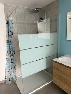 Paroi de douche en verre, Enlèvement, Utilisé