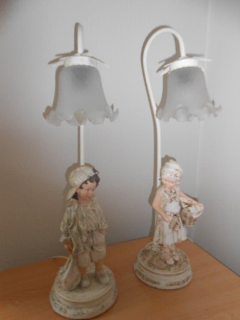 2 staande nachtlampen koppeltje = 40 euro samen, Huis en Inrichting, Beige, Ophalen, 40 cm, Landelijk