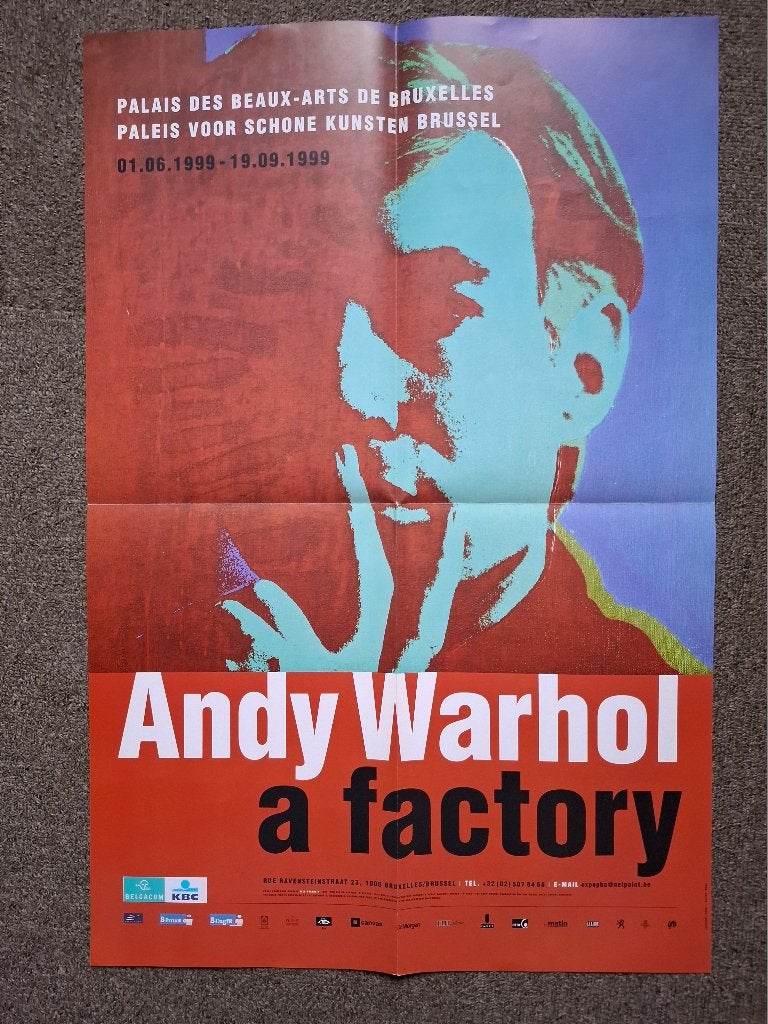 poster andy warhol 40x60cm, Verzamelen, Posters, Ophalen, Zo goed als nieuw
