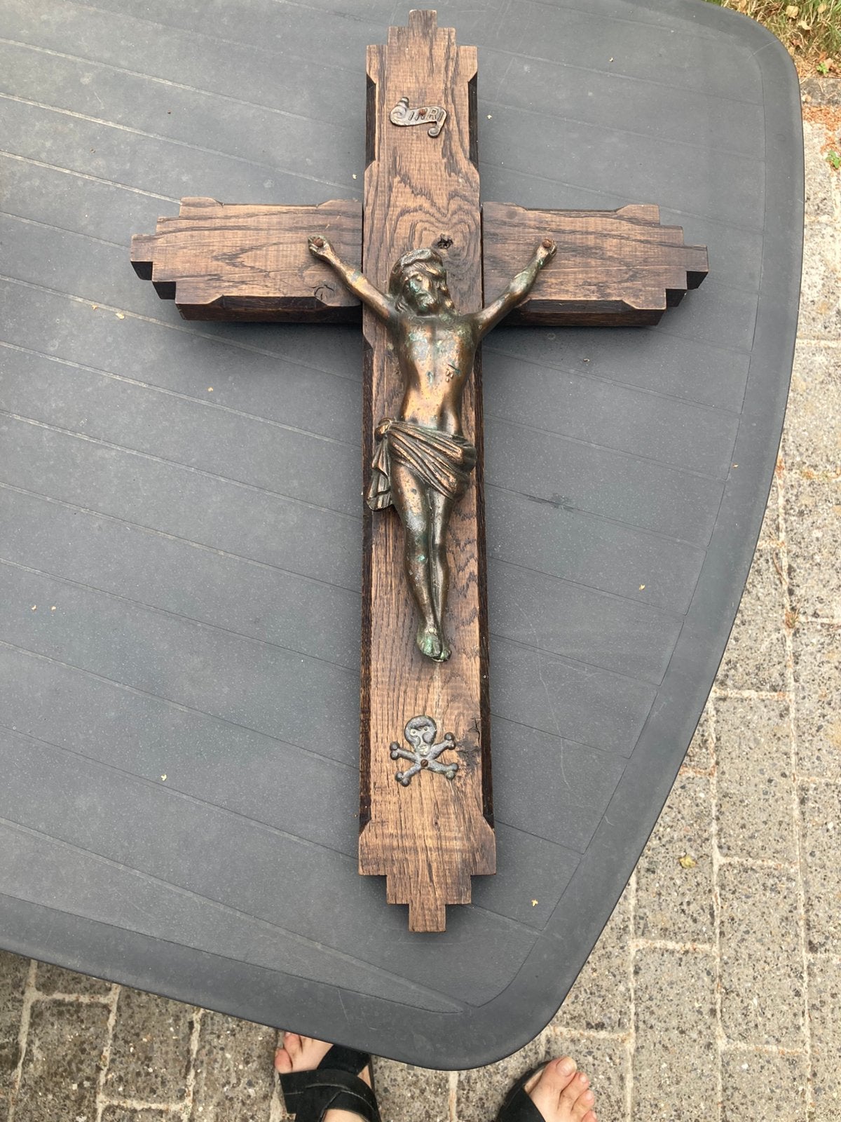 Crucifix ancien, Antiquités & Art, Enlèvement ou Envoi