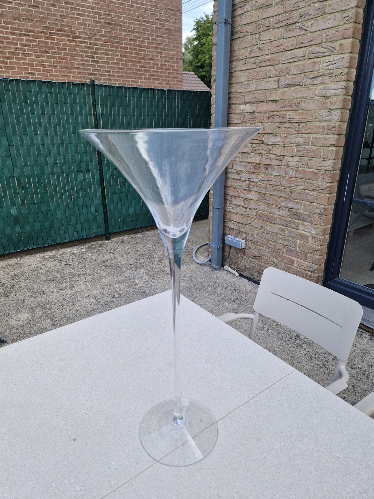 4 vases Martini 70cm - 20 €/pièce, Enlèvement