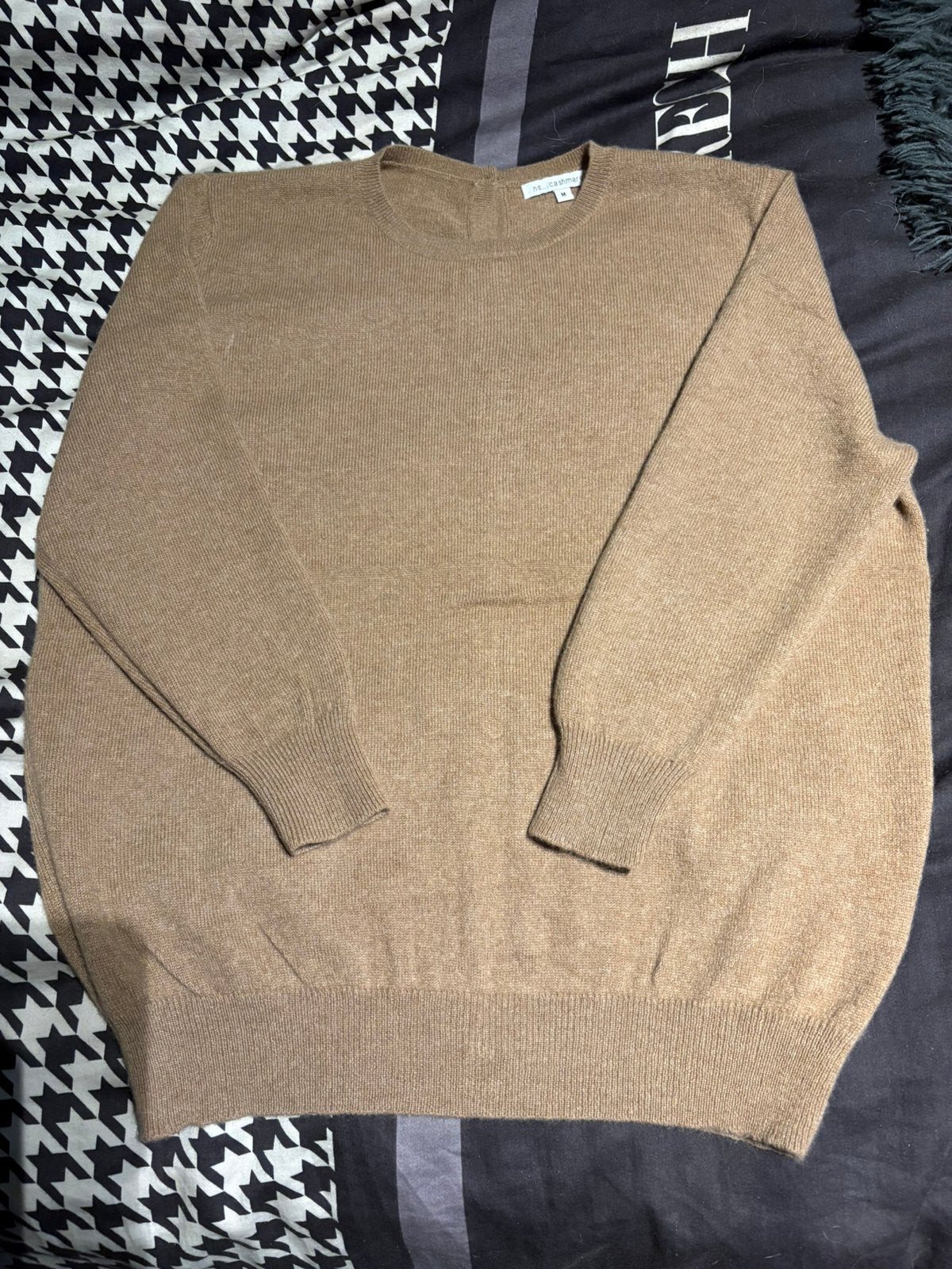 Camel cashmere truitje (M)., Kleding | Dames, Ophalen of Verzenden, Zo goed als nieuw, Maat 38/40 (M), Bruin