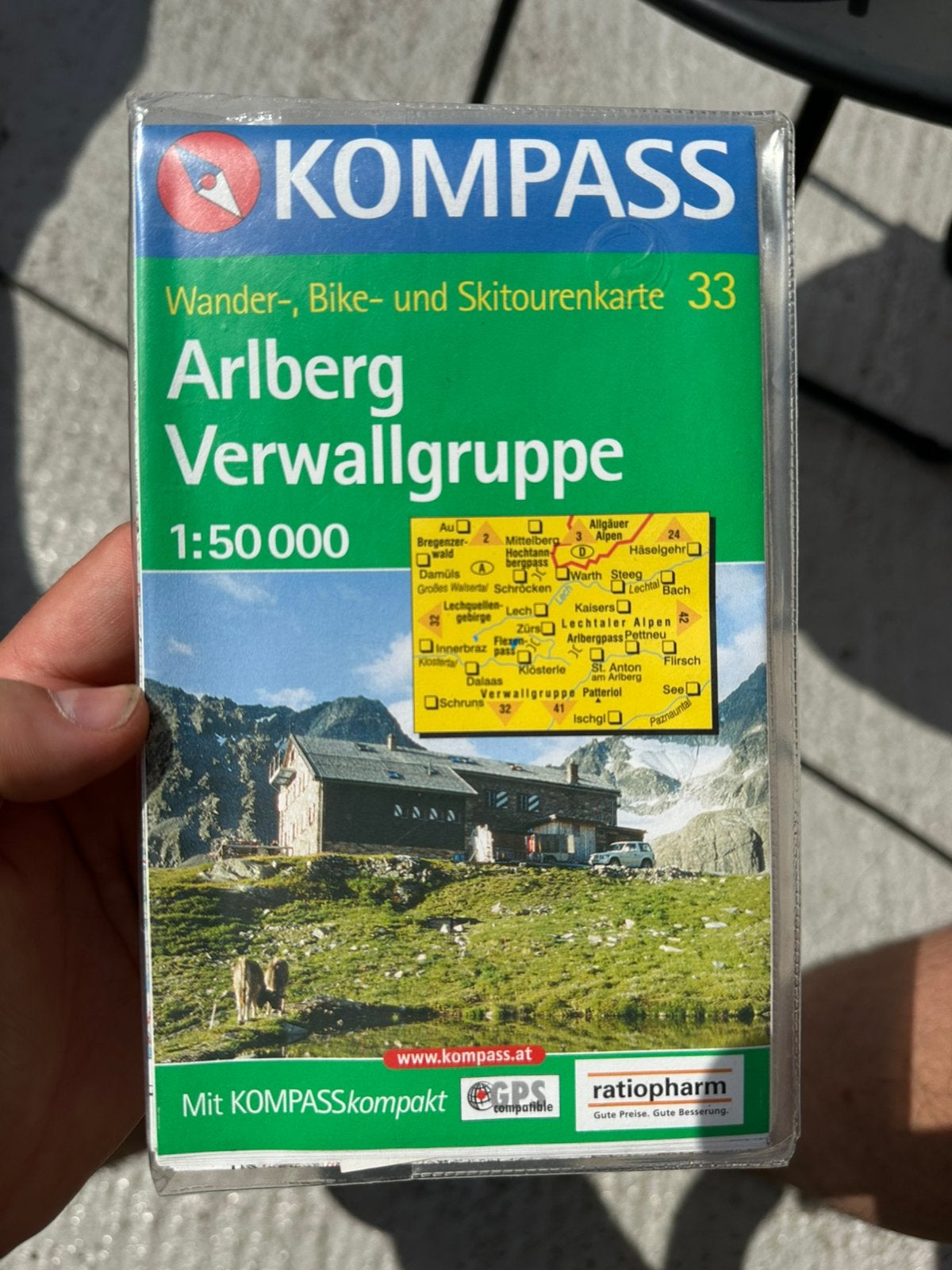 Kompass topografische kaart Arlberg - Verwallgruppe, Boeken, Ophalen, Zo goed als nieuw