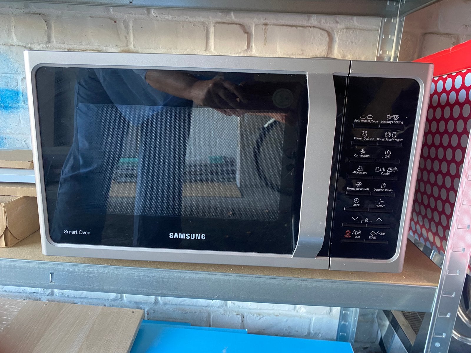 Grill - warme luchtoven - microgolf Samsung, Elektronische apparatuur, Ophalen, Zo goed als nieuw, Draaiplateau, Combi-microgolfoven