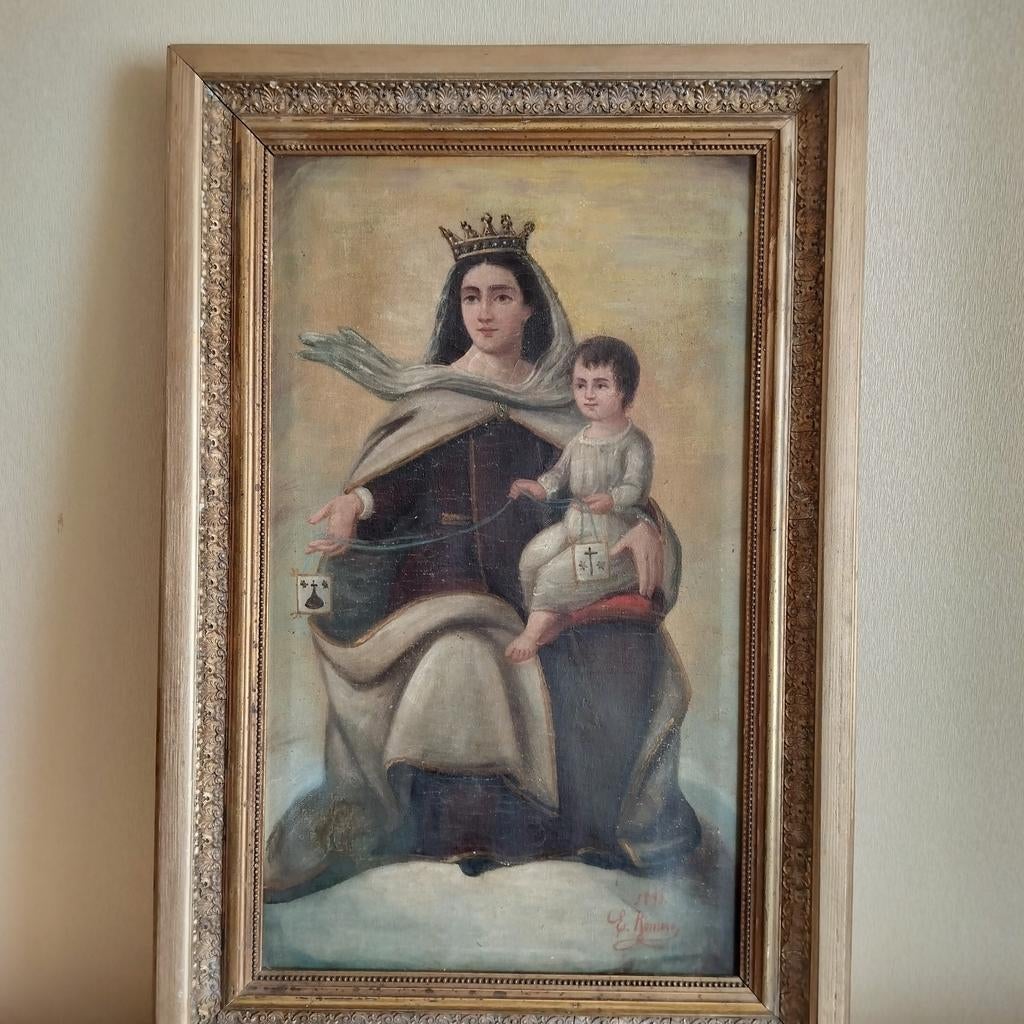 Maagd Maria en kindje Jezus, Enlèvement ou Envoi