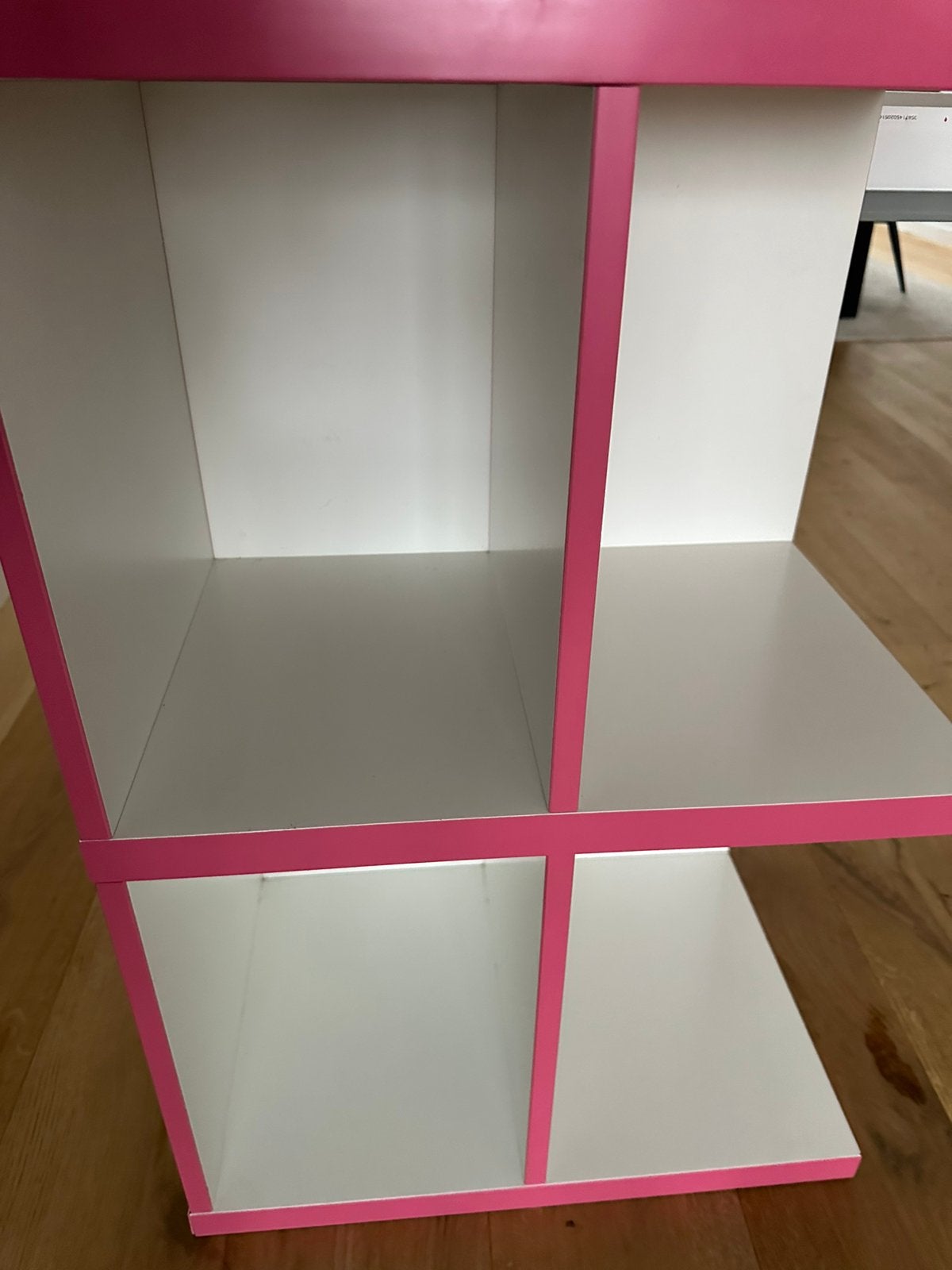Bureau Roze met wit, Ophalen, Gebruikt, Hout, Roze
