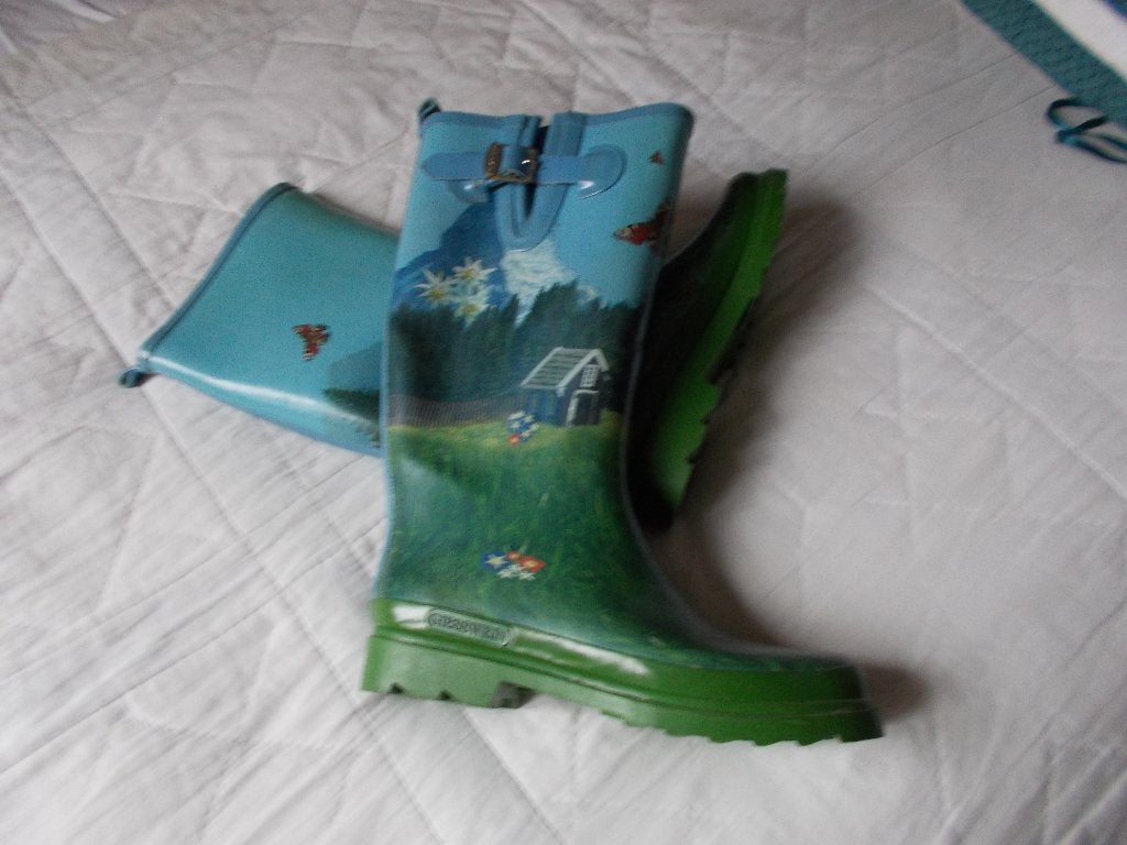 Botte de pluie neuves imprimées "Giesswein", pointure 41., Neuf, Bottes de pluie, Autres couleurs, Enlèvement