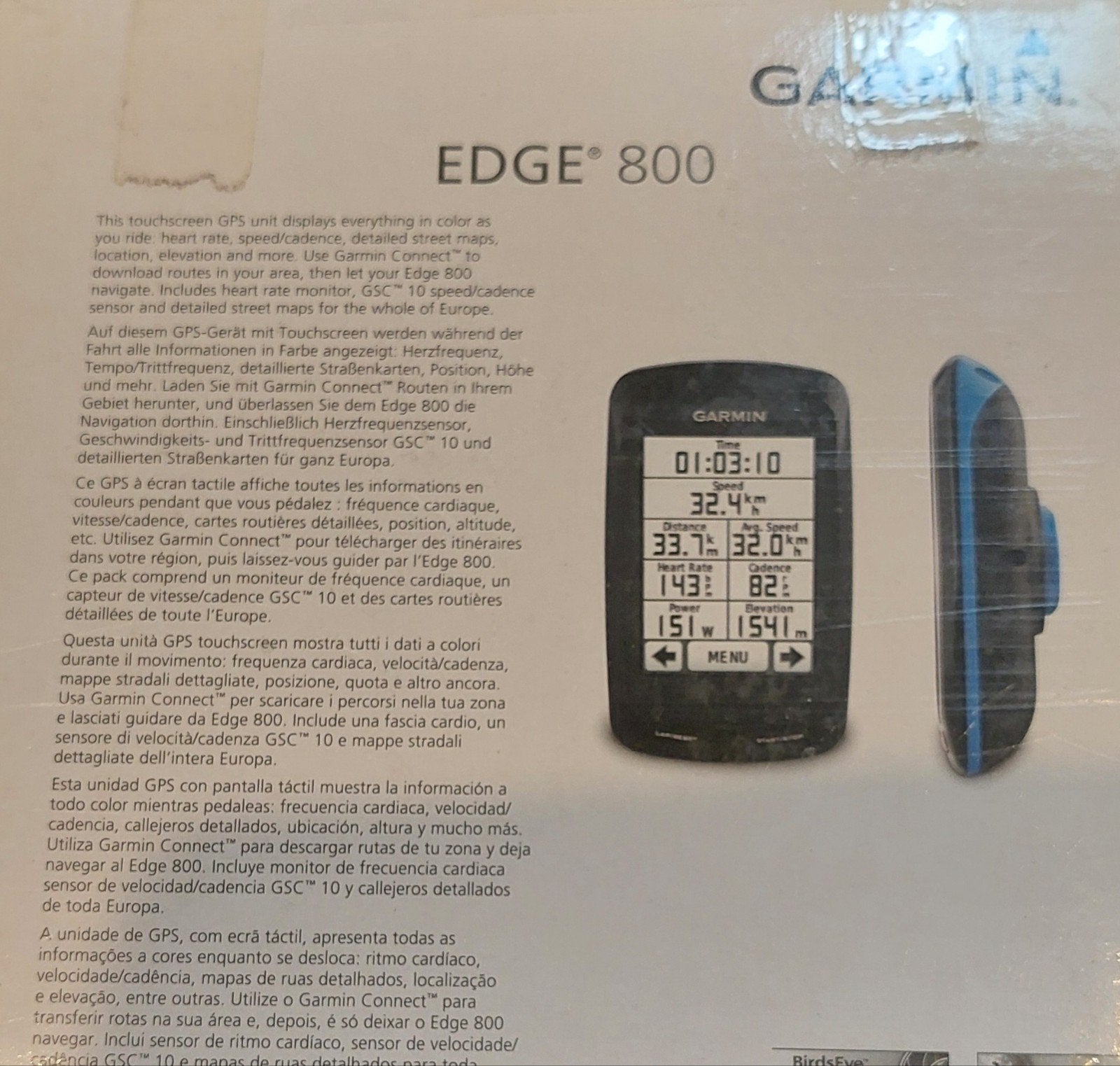 Garmin Edge 800 complet avec tous les accessoires, Enlèvement ou Envoi, Garmin