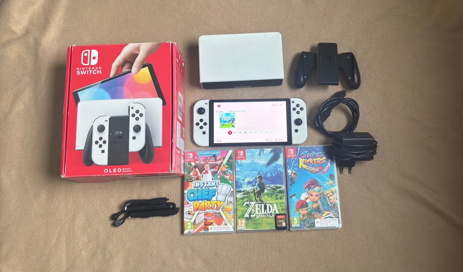 Console Nintendo Switch OLED + 3 Jeux Switch(dont jeu Zelda), Consoles de jeu & Jeux vidéo, Jeux | Nintendo Switch, Utilisé, Enlèvement ou Envoi