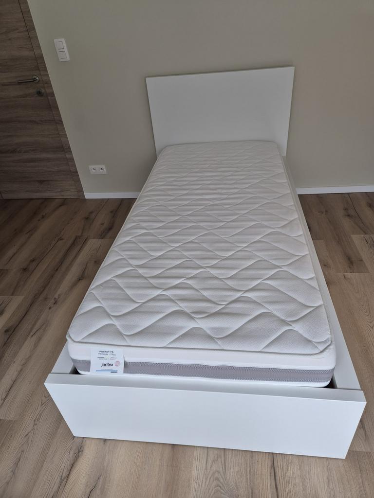 Lit/sommier/matelas 1 personne, Maison & Meubles, Enlèvement, Comme neuf, Une personne