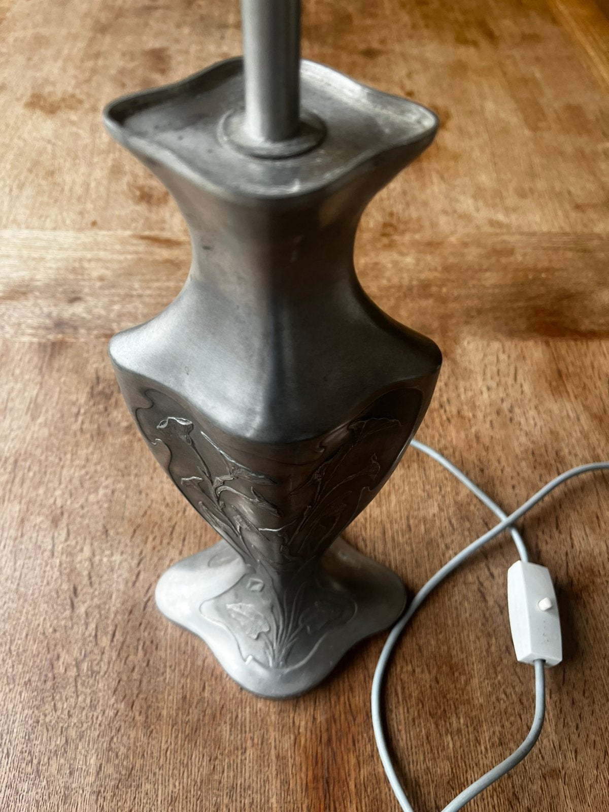 Vintage Art Nouveau lamp, Antiek en Kunst, Antiek | Tin, Ophalen