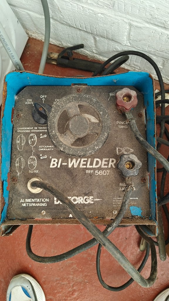 Lasapparaat, Ophalen, Gebruikt, 150 tot 250 ampère, Elektroden