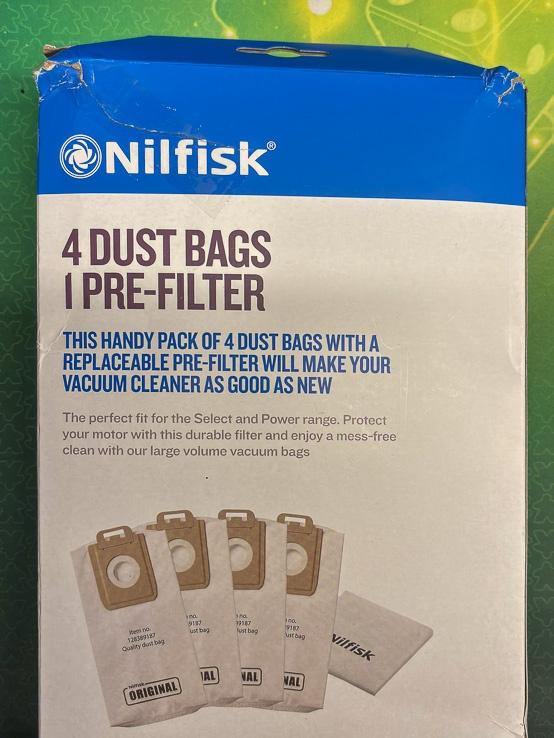 4 Sacs pour aspirateur Nilfisk, Electroménager, Aspirateurs, Enlèvement ou Envoi, Comme neuf, Autres types, Autres marques