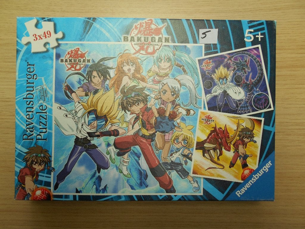 puzzel 3 in 1 "BAKUGAN", Kinderen en Baby's, Speelgoed | Kinderpuzzels, Ophalen of Verzenden, Meer dan 50 stukjes, Gebruikt, 6 jaar of ouder