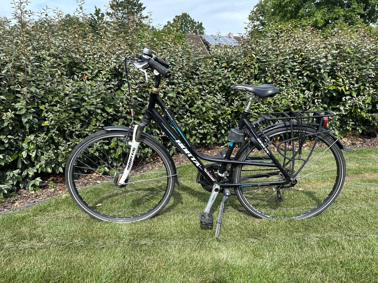 Norta Damesfiets / Hybride Fiets – Zwart (Shimano Deore), Ophalen, Gebruikt, Overige merken