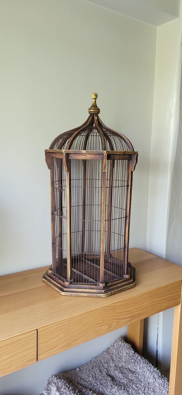 Mooie rustieke vogelkooi, Antiek en Kunst, Curiosa en Brocante, Ophalen