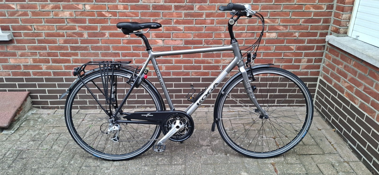 Heren trekkingfiets koga miyata lightspeed in prachtige staa, Velgrem, Versnellingen, Zo goed als nieuw, 57 tot 61 cm