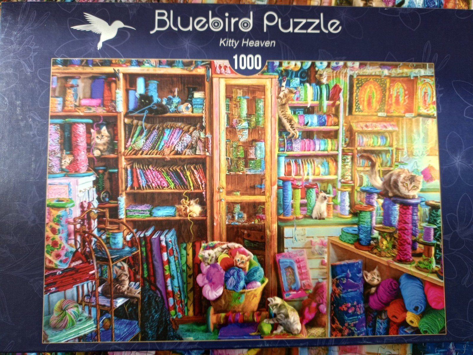 Bluebird puzzel 1000 stukjes als nieuw, Ophalen of Verzenden, Zo goed als nieuw, Legpuzzel