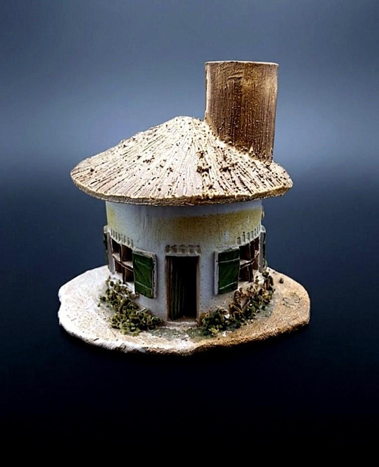 Maison miniature artisanale fabriquée en terre cuite, Enlèvement ou Envoi, Céramique ou Poterie
