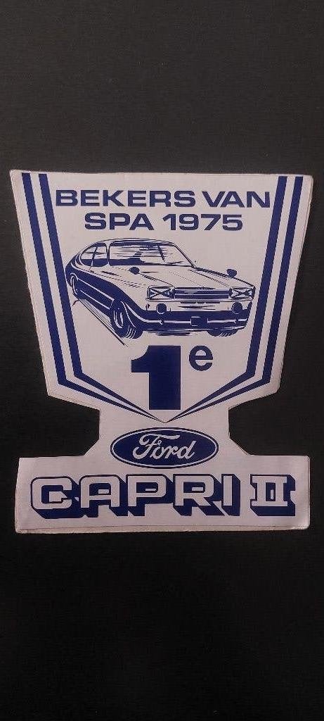 Sticker autocollant Rally ford capri 1975 Spa, Verzenden, Gebruikt