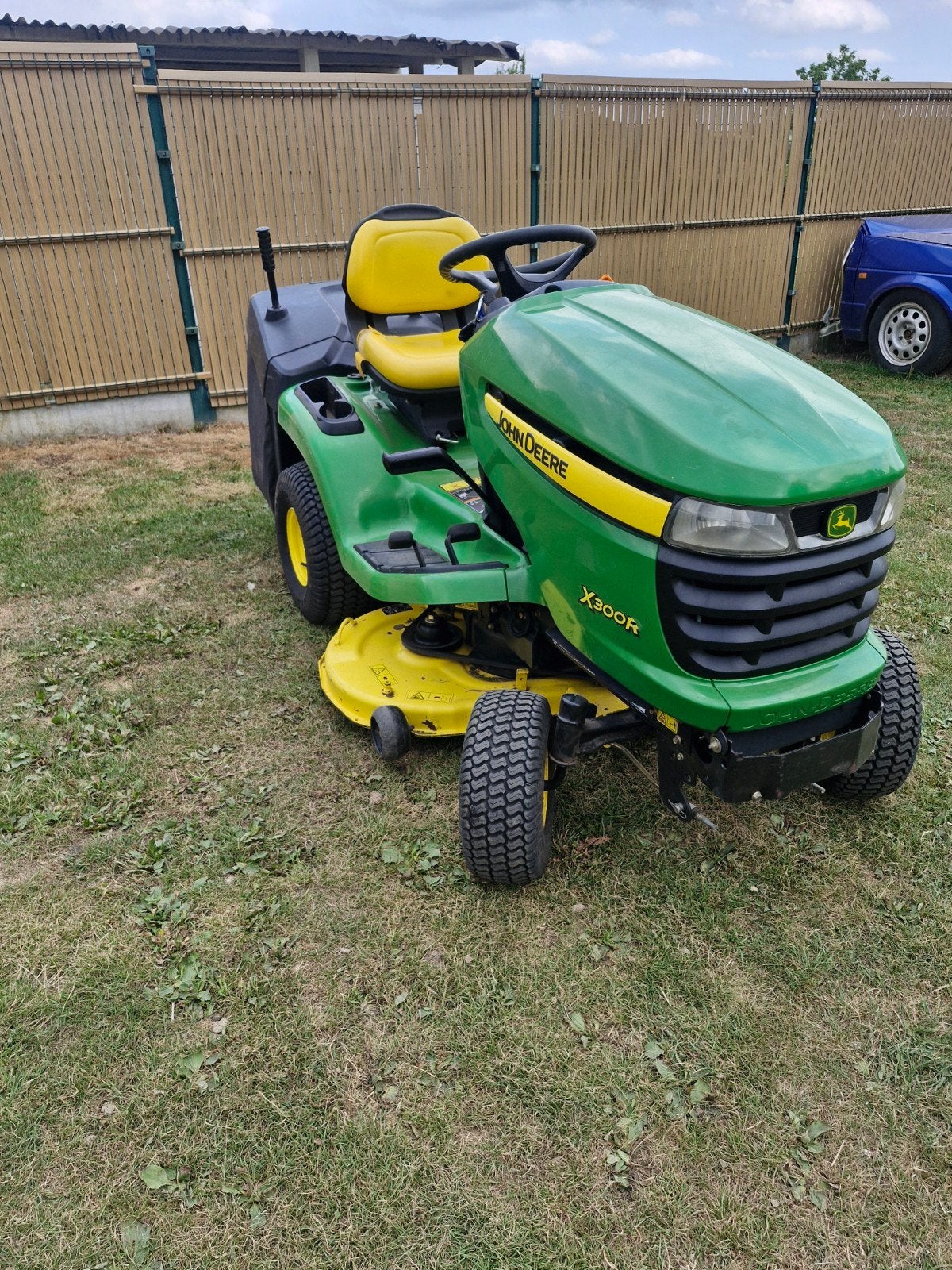 zitmaaier john deere x300r, Enlèvement