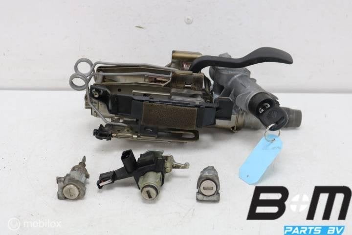 Stuuras + contact en sleutel VW Polo 9N 6Q1419501BF, Gebruikt