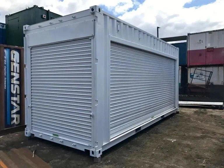 20ft hoge kubuscontainer met elektrische roldeur, Ophalen of Verzenden, Zo goed als nieuw
